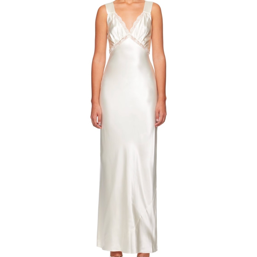 Reformation Chania silk dress